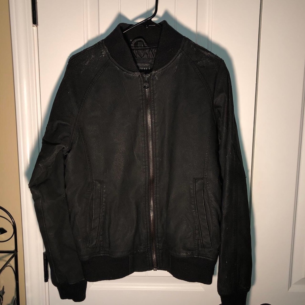 Guess Black Bomber Jacket
